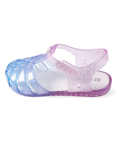 BRANSHES（ブランシェス）の「キラキラクリアサンダル（サンダル・キッズ・パープル/ホワイト/グリーン・19.0cm/15.0cm/21.0cm/18.0cm/17.0cm/16.0cm/20.0cm）」の8枚目の写真