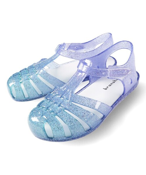 BRANSHES（ブランシェス）の「キラキラクリアサンダル（サンダル・キッズ・パープル/ホワイト/グリーン・19.0cm/15.0cm/21.0cm/18.0cm/17.0cm/16.0cm/20.0cm）」の9枚目の写真