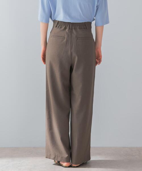 F by ROSSO（エフバイロッソ）の「『UR TECH DRYLUXE』F by ROSSO　タックワイドパンツ（その他パンツ・レディース・ブラック/モカ/ベージュ・34/36/38）」の10枚目の写真