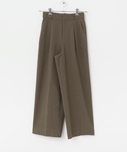 F by ROSSO（エフバイロッソ）の「『UR TECH DRYLUXE』F by ROSSO　タックワイドパンツ（その他パンツ・レディース・ブラック/モカ/ベージュ・34/36/38）」の13枚目の写真