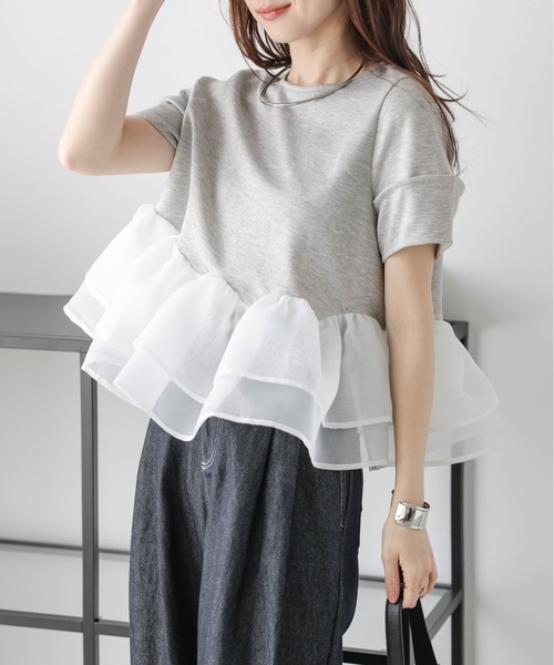 セール】シアーフリルドッキングトップス（その他トップス