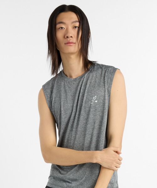 NEW BALANCE(ニューバランス)の「大谷翔平 パフォーマンススリーブレスTシャツ(Tシャツ/カットソー・メンズ・ブラック/ライトグレー・XX-LARGE/X-LARGE/LARGE/MEDIUM/SMALL)」の10枚目の写真