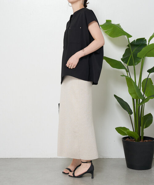 Jena espace merveilleux(ジェナ エスパスメルヴェイユ)の「【夏verが新登場!】スタッズポケットフレンチシャツ(シャツ/ブラウス・レディース・アイボリー/グレー/ブラック・FREE)」の17枚目の写真