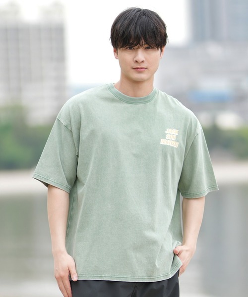 ムラサキスポーツ(ムラサキスポーツ)の「【ムラサキスポーツ限定】DEAR LAUREL × JACSON MATISSE JACSON MATISSE Tシャツ DL25S-JM04(Tシャツ/カットソー・メンズ・グリーン/ピンク/オフホワイト/チャコールグレー・M/L/XL)」の17枚目の写真