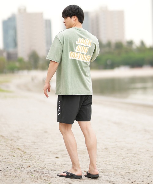 ムラサキスポーツ(ムラサキスポーツ)の「【ムラサキスポーツ限定】DEAR LAUREL × JACSON MATISSE JACSON MATISSE Tシャツ DL25S-JM04(Tシャツ/カットソー・メンズ・グリーン/ピンク/オフホワイト/チャコールグレー・M/L/XL)」の21枚目の写真