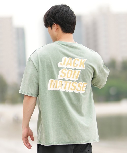 ムラサキスポーツ(ムラサキスポーツ)の「【ムラサキスポーツ限定】DEAR LAUREL × JACSON MATISSE JACSON MATISSE Tシャツ DL25S-JM04(Tシャツ/カットソー・メンズ・グリーン/ピンク/オフホワイト/チャコールグレー・M/L/XL)」の19枚目の写真
