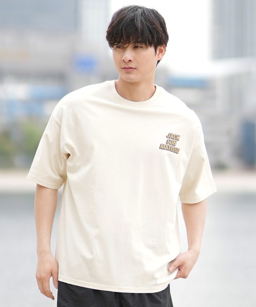 ムラサキスポーツ(ムラサキスポーツ)の「【ムラサキスポーツ限定】DEAR LAUREL × JACSON MATISSE JACSON MATISSE Tシャツ DL25S-JM04(Tシャツ/カットソー・メンズ・グリーン/ピンク/オフホワイト/チャコールグレー・M/L/XL)」の5枚目の写真