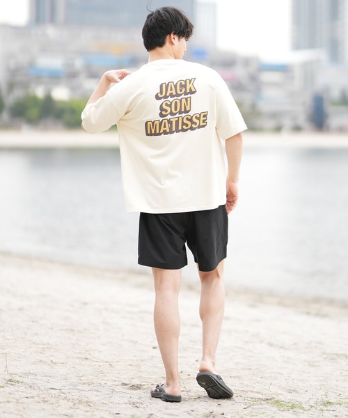 ムラサキスポーツ(ムラサキスポーツ)の「【ムラサキスポーツ限定】DEAR LAUREL × JACSON MATISSE JACSON MATISSE Tシャツ DL25S-JM04(Tシャツ/カットソー・メンズ・グリーン/ピンク/オフホワイト/チャコールグレー・M/L/XL)」の9枚目の写真