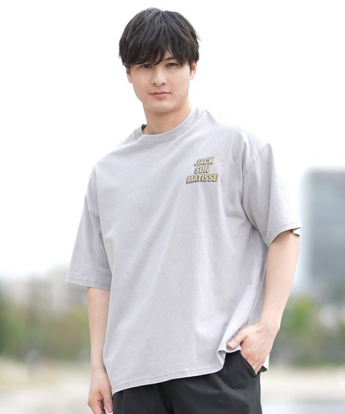 ムラサキスポーツ(ムラサキスポーツ)の「【ムラサキスポーツ限定】DEAR LAUREL × JACSON MATISSE JACSON MATISSE Tシャツ DL25S-JM04(Tシャツ/カットソー・メンズ・グリーン/ピンク/オフホワイト/チャコールグレー・M/L/XL)」の11枚目の写真