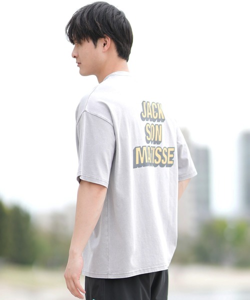 ムラサキスポーツ(ムラサキスポーツ)の「【ムラサキスポーツ限定】DEAR LAUREL × JACSON MATISSE JACSON MATISSE Tシャツ DL25S-JM04(Tシャツ/カットソー・メンズ・グリーン/ピンク/オフホワイト/チャコールグレー・M/L/XL)」の12枚目の写真