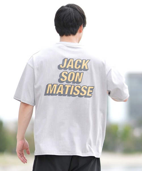 ムラサキスポーツ(ムラサキスポーツ)の「【ムラサキスポーツ限定】DEAR LAUREL × JACSON MATISSE JACSON MATISSE Tシャツ DL25S-JM04(Tシャツ/カットソー・メンズ・グリーン/ピンク/オフホワイト/チャコールグレー・M/L/XL)」の13枚目の写真