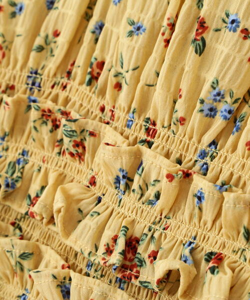 FREE'S MART(フリーズマート)の「◆シャーリングフレンチブラウス(シャツ/ブラウス・レディース・ブラック/イエロー系その他/ホワイト・FREE)」の12枚目の写真