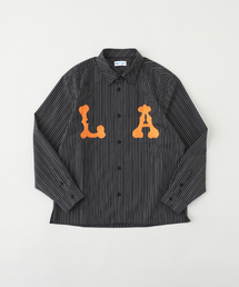 WOKE EDGE / ウォークエッジ LA GLIT STRIPE SHIRT