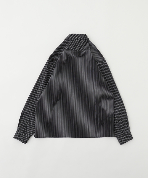 WOKE EDGE(ウォークエッジ)の「WOKE EDGE / ウォークエッジ LA GLIT STRIPE SHIRT(シャツ/ブラウス・メンズ・ブラック・LARGE/MEDIUM)」の2枚目の写真