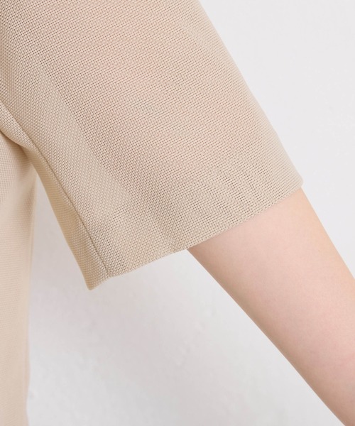 コラージュ ハーフスリーブメッシュジャケット ベージュ COLLAGE GALLARDAGALANTE（コラージュガリャルダガランテ）の