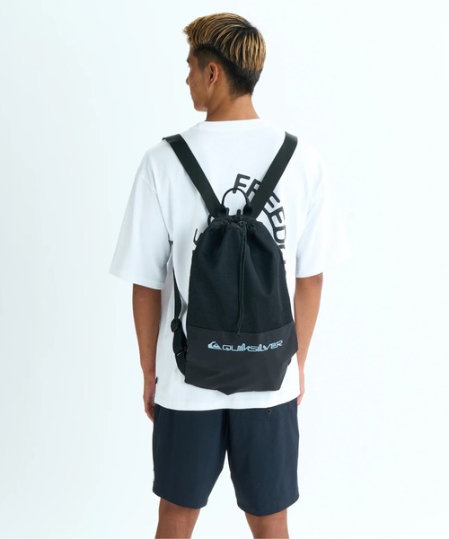 Quiksilver（クイックシルバー）の「EASY SUN PACK/クイックシルバーナップサック（バックパック/リュック・メンズ・ブラック/グリーン・FREE）」の6枚目の写真