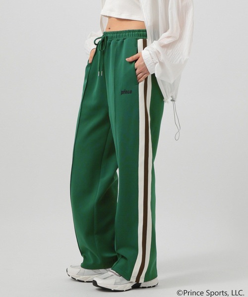 PRINCE（プリンス）の「【Prince(プリンス)】別注ロゴ刺繍入りラインパンツ（その他パンツ・レディース・ブラック/グリーン・FREE）」の10枚目の写真