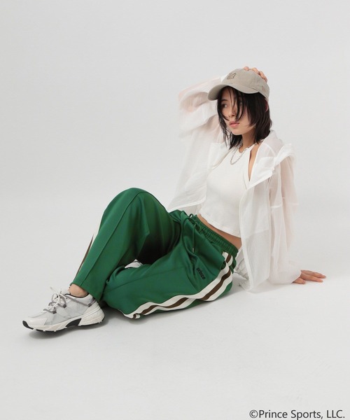 PRINCE（プリンス）の「【Prince(プリンス)】別注ロゴ刺繍入りラインパンツ（その他パンツ・レディース・ブラック/グリーン・FREE）」の13枚目の写真