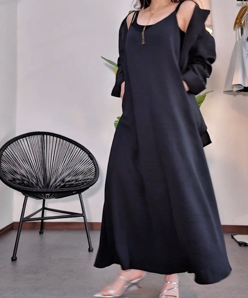 限定! London Times チューリップヘム ミディ ワンピース ハニカムコンビミディワンピース - ベージュ | ZARA Japan / 日本