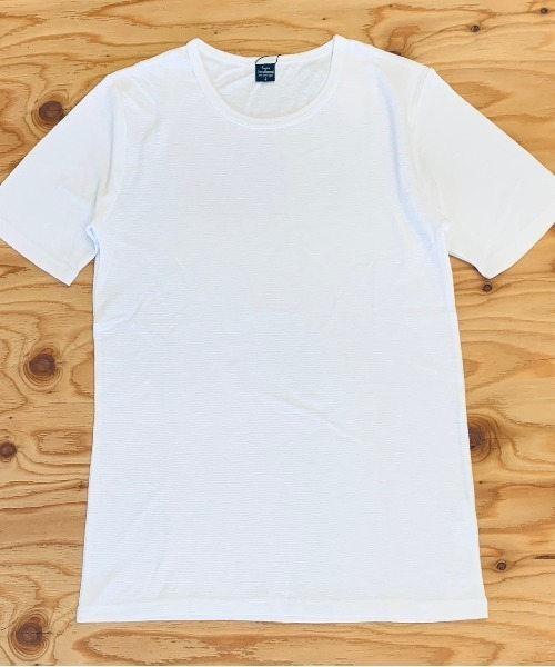 B'day（ビーデイ）の「AB杢スラブスパンフライス 半袖 クルーネック&Vネック（Tシャツ/カットソー・メンズ・グレー系その他/ブラック/ホワイト系その他/ホワイト/霜降りグレー/ブラック系その他・LARGE/MEDIUM）」の13枚目の写真