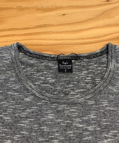 B'day（ビーデイ）の「AB杢スラブスパンフライス 半袖 クルーネック&Vネック（Tシャツ/カットソー・メンズ・グレー系その他/ブラック/ホワイト系その他/ホワイト/霜降りグレー/ブラック系その他・LARGE/MEDIUM）」の14枚目の写真