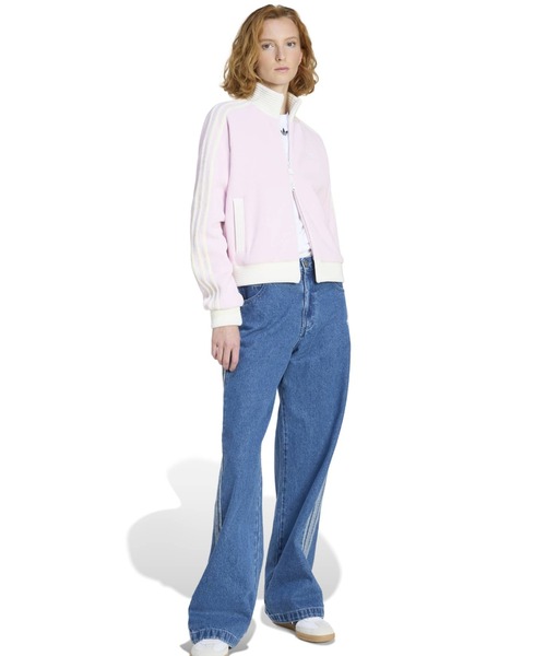 adidas VELOUR KNIT TRACK TOP / アディダス ベロア ニット トラック