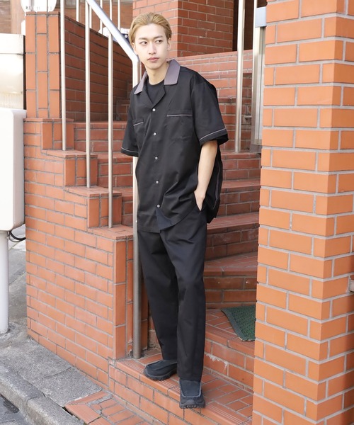 HILTON(ヒルトン)の「HILTON/ヒルトン GM LEGEND BOWLING SHIRTS ボーリングシャツ(シャツ/ブラウス・メンズ・ネイビー/ブラック・XL)」の4枚目の写真