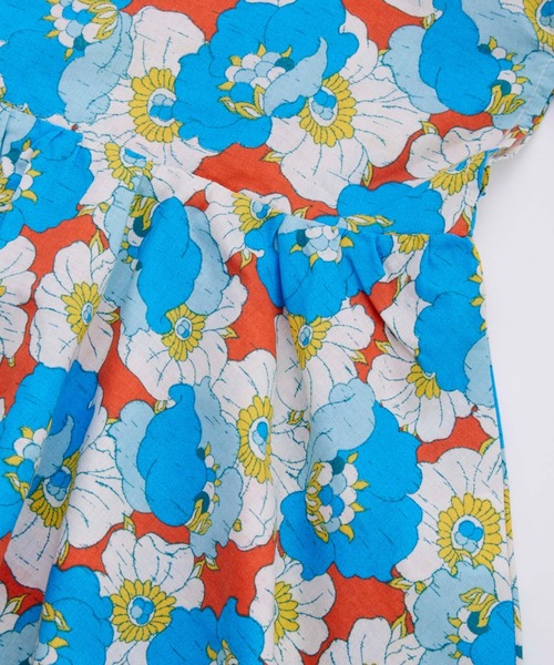 Ocean&Ground（オーシャン&グラウンド）の「ﾚﾄﾛﾌﾗﾜｰ浴衣ﾐﾆ丈ﾜﾝﾋﾟｰｽ（浴衣・キッズ・グリーン/レッド・90/100/110/120/130/140）」の14枚目の写真