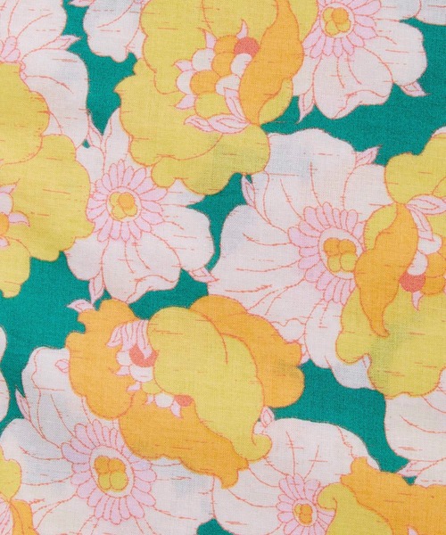 Ocean&Ground（オーシャン&グラウンド）の「ﾚﾄﾛﾌﾗﾜｰ浴衣ﾐﾆ丈ﾜﾝﾋﾟｰｽ（浴衣・キッズ・グリーン/レッド・90/100/110/120/130/140）」の16枚目の写真