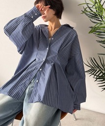 トップス（ブルー・ネイビー/青色系・フリル）ファッション通販 - ZOZOTOWN