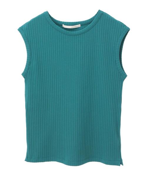 MELROSE claire(メルローズ クレール)の「【ワイドリブ万能ボートネックノースリカットプル】(Tシャツ/カットソー・レディース・ベージュ系その他/グリーン/ライトブラウン/ブラック・FREE)」の19枚目の写真