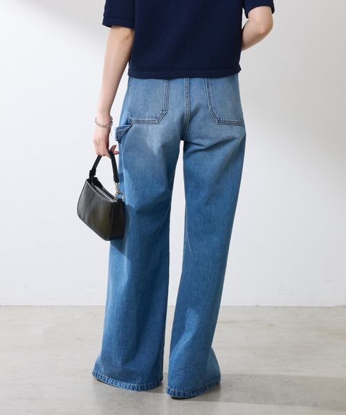 COLLAGE GALLARDAGALANTE（コラージュガリャルダガランテ）の「Q.anos/ルーズアジャストデニム（デニムパンツ・レディース・ブルー/ブラック・1/0）」の20枚目の写真