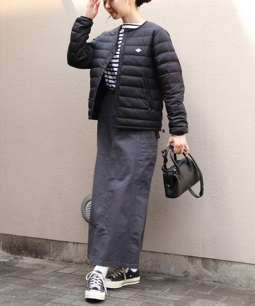 DANTON（ダントン）の「DANTON/ダントン　インナーダウンクルーネックジャケット　INNER DOWN CREWNECK JACKET　DT-A0001 RRT（ウィメンズ）（ダウンジャケット/コート・レディース・ブラック/ナチュラル・M/S）」の6枚目の写真