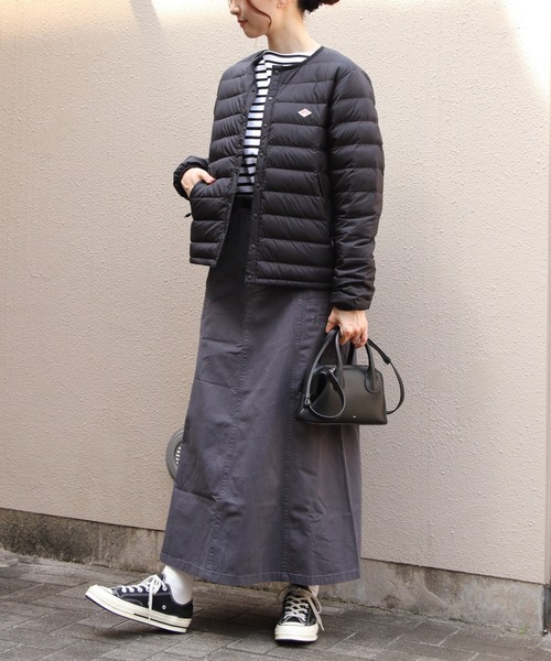DANTON（ダントン）の「DANTON/ダントン　インナーダウンクルーネックジャケット　INNER DOWN CREWNECK JACKET　DT-A0001 RRT（ウィメンズ）（ダウンジャケット/コート・レディース・ブラック/ナチュラル・M/S）」の7枚目の写真