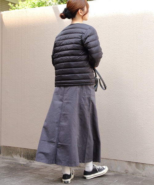 DANTON（ダントン）の「DANTON/ダントン　インナーダウンクルーネックジャケット　INNER DOWN CREWNECK JACKET　DT-A0001 RRT（ウィメンズ）（ダウンジャケット/コート・レディース・ブラック/ナチュラル・M/S）」の9枚目の写真