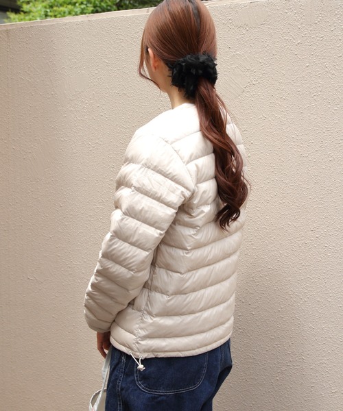 DANTON（ダントン）の「DANTON/ダントン　インナーダウンクルーネックジャケット　INNER DOWN CREWNECK JACKET　DT-A0001 RRT（ウィメンズ）（ダウンジャケット/コート・レディース・ブラック/ナチュラル・M/S）」の14枚目の写真