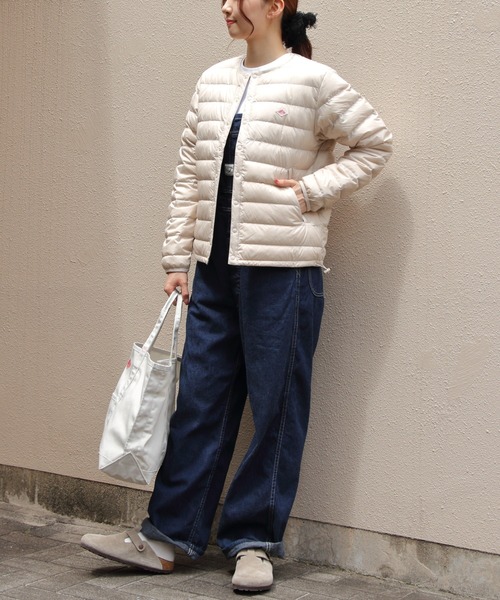 DANTON（ダントン）の「DANTON/ダントン　インナーダウンクルーネックジャケット　INNER DOWN CREWNECK JACKET　DT-A0001 RRT（ウィメンズ）（ダウンジャケット/コート・レディース・ブラック/ナチュラル・M/S）」の17枚目の写真