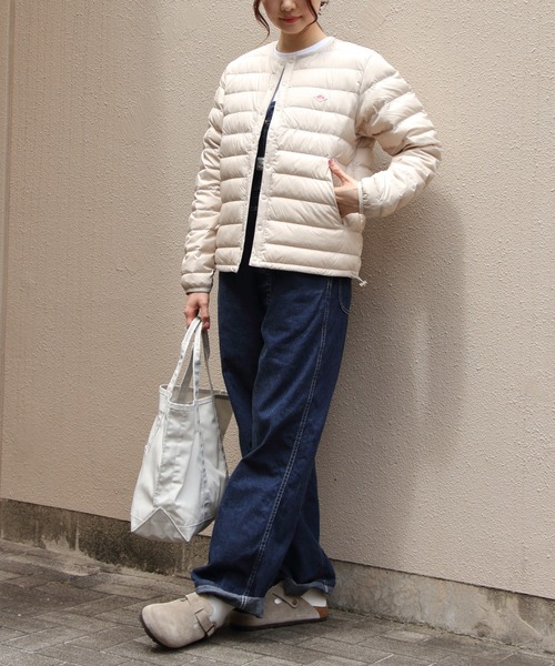 DANTON（ダントン）の「DANTON/ダントン　インナーダウンクルーネックジャケット　INNER DOWN CREWNECK JACKET　DT-A0001 RRT（ウィメンズ）（ダウンジャケット/コート・レディース・ブラック/ナチュラル・M/S）」の18枚目の写真