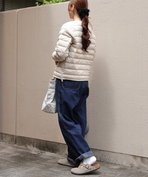 DANTON（ダントン）の「DANTON/ダントン　インナーダウンクルーネックジャケット　INNER DOWN CREWNECK JACKET　DT-A0001 RRT（ウィメンズ）（ダウンジャケット/コート・レディース・ブラック/ナチュラル・M/S）」の20枚目の写真