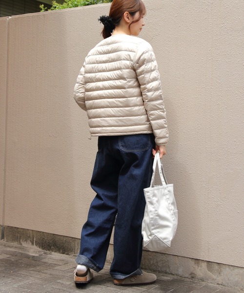 DANTON（ダントン）の「DANTON/ダントン　インナーダウンクルーネックジャケット　INNER DOWN CREWNECK JACKET　DT-A0001 RRT（ウィメンズ）（ダウンジャケット/コート・レディース・ブラック/ナチュラル・M/S）」の21枚目の写真