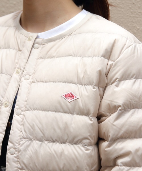 DANTON（ダントン）の「DANTON/ダントン　インナーダウンクルーネックジャケット　INNER DOWN CREWNECK JACKET　DT-A0001 RRT（ウィメンズ）（ダウンジャケット/コート・レディース・ブラック/ナチュラル・M/S）」の22枚目の写真