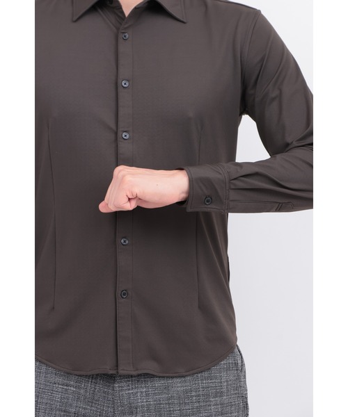 TORNADO MART（トルネードマート）の「ﾈｱﾝﾄﾞﾛｽJQｼﾞｬｰｼﾞｰｽﾄﾚｯﾁｼｬﾂ（シャツ/ブラウス・メンズ・ブラック/グレー系その他2/ホワイト・M/LL/L）」の11枚目の写真