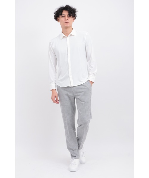 TORNADO MART（トルネードマート）の「ﾈｱﾝﾄﾞﾛｽJQｼﾞｬｰｼﾞｰｽﾄﾚｯﾁｼｬﾂ（シャツ/ブラウス・メンズ・ブラック/グレー系その他2/ホワイト・M/LL/L）」の5枚目の写真