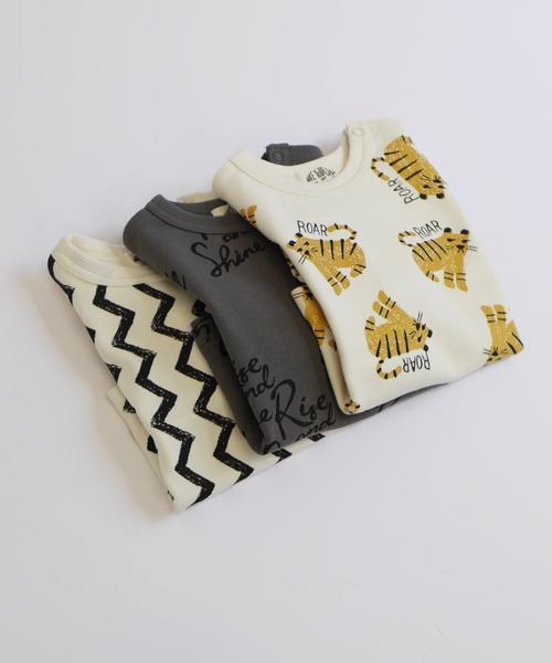 MAKE YOUR DAY（メイクユアデイ）の「3総柄リブ長袖Tシャツ■80～140cm（Tシャツ/カットソー・キッズ・ブラック/イエロー/チャコールグレー・110/140/130/80/120/100/90）」の11枚目の写真