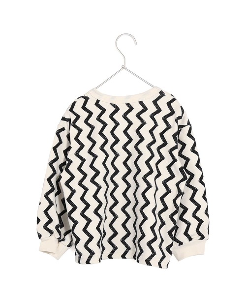 MAKE YOUR DAY（メイクユアデイ）の「3総柄リブ長袖Tシャツ■80～140cm（Tシャツ/カットソー・キッズ・ブラック/イエロー/チャコールグレー・110/140/130/80/120/100/90）」の4枚目の写真