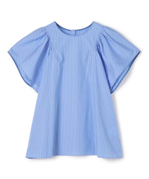 MACPHEE - MACPHEE マカフィー　ブラウス　シャツ　トップス　ネイビー MACPHEE｜マカフィーのシャツ/ブラウス（ブルー・ネイビー/青色