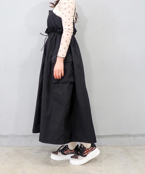 byあしながおじさん（バイアシナガオジサン）の「HANDSFREE｜厚底スニーカー　8490115（スニーカー・レディース・ベージュ/ブラック×ホワイト/ブラック×ピンク・22.5cm/23cm/23.5cm/24cm/24.5cm）」の16枚目の写真