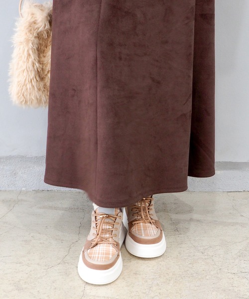 byあしながおじさん（バイアシナガオジサン）の「HANDSFREE｜厚底スニーカー　8490115（スニーカー・レディース・ベージュ/ブラック×ホワイト/ブラック×ピンク・22.5cm/23cm/23.5cm/24cm/24.5cm）」の19枚目の写真