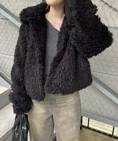 mline プードルコート アイボリー セール】[mline]プードルコート