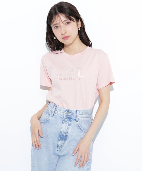 JILL by JILL STUART（ジルバイジルスチュアート）の「◇オーガニックコットン刺繍＆ホットフィットロゴTシャツ（Tシャツ/カットソー・レディース・ホワイト/ホワイト系その他/オレンジ/ブルー・FREE）」の16枚目の写真